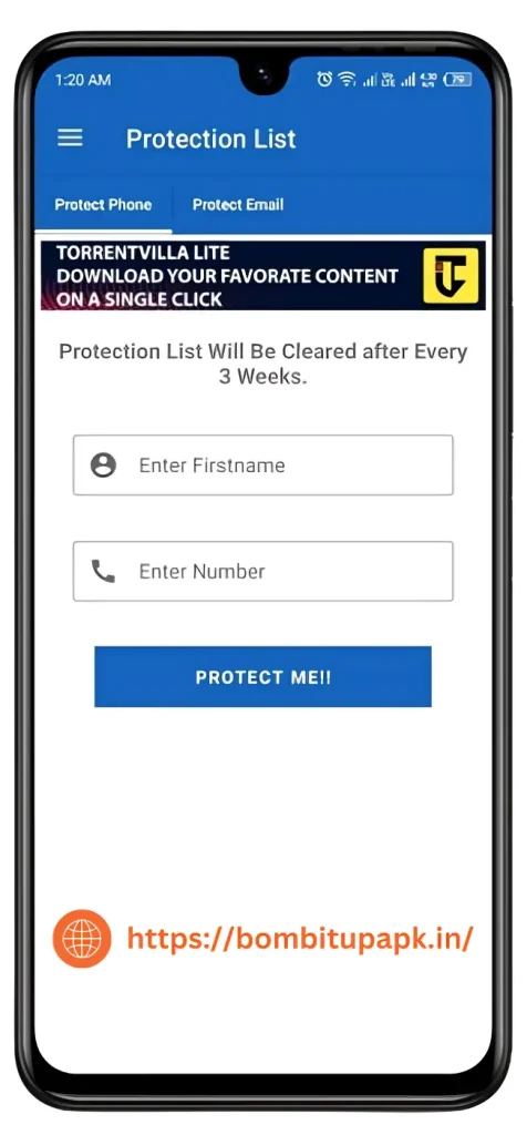 BombitUP Protection: Keep Your Inbox Clean & Secure 2 bombitup protection list
